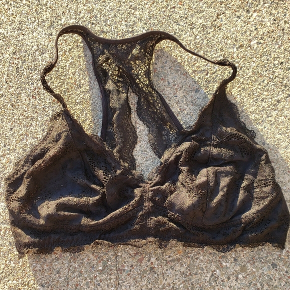 3/$15 Black racerback lace bralette - Picture 3 of 5